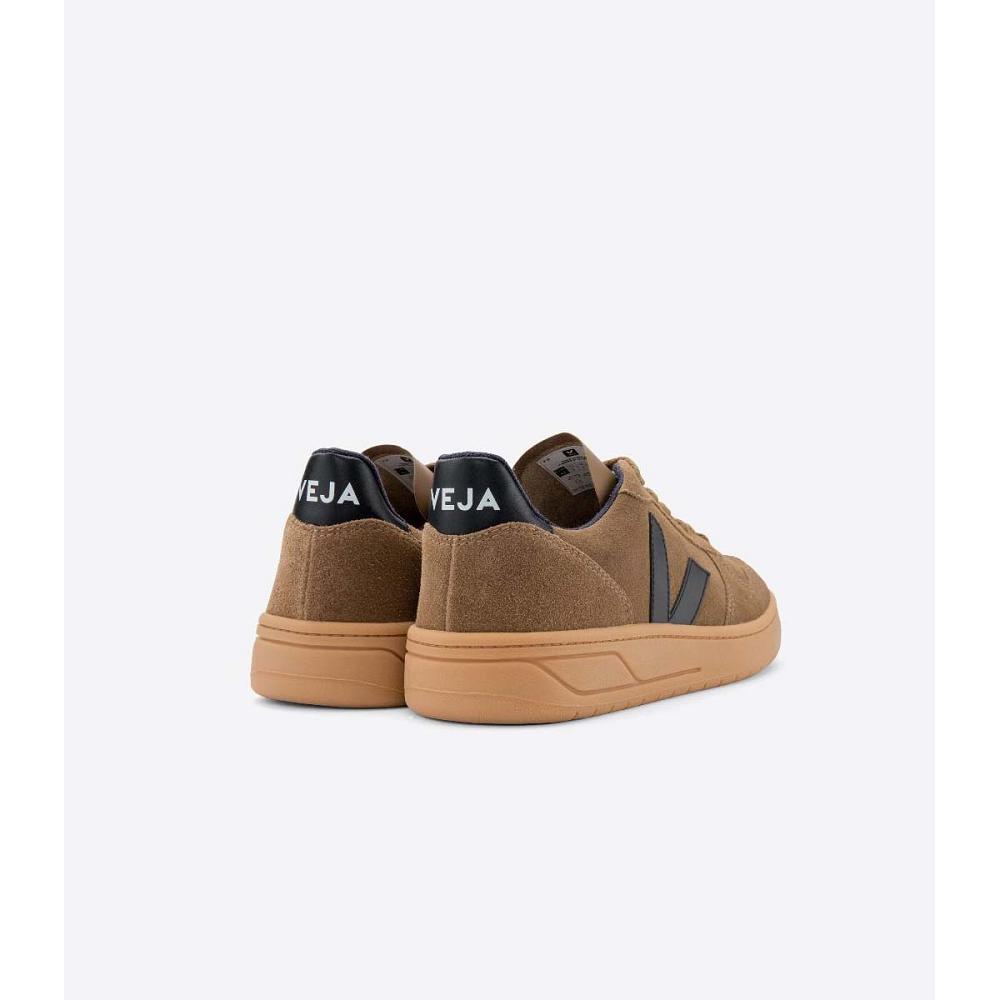 Veja V-10 SUEDE Women's Sneakers Brown | NZ 636QMA